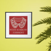 Protest met een verbod op abortus bij loopsporen perfect poster