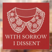 Protest met een verbod op abortus bij loopsporen raamsticker (Vel 2)