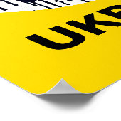 Protest Poster Steun Oekraïne in verschillende mat (Hoek)