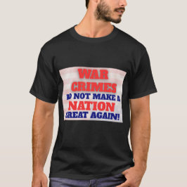 Protest T-shirt, Oorlogsmisdaden Protest, Anti-MAG T-shirt