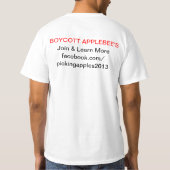 Protest T-shirt : Reeks één (Achterkant)