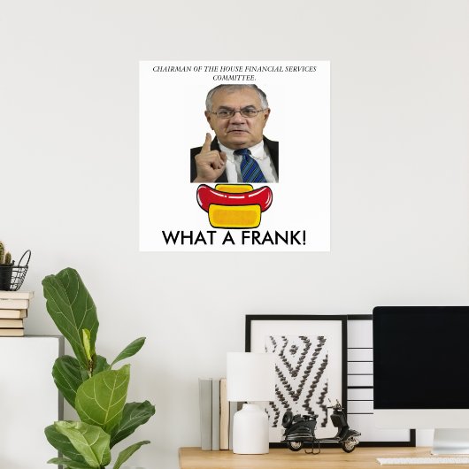 Protest tegen het Congres Barney Frank Poster (Thuiskantoor)
