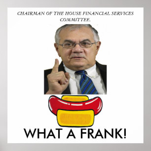 Protest tegen het Congres Barney Frank Poster