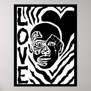 protest tegen het poster van de liefde