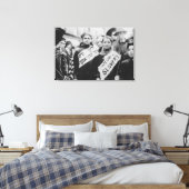 Protest tegen kinderarbeid in de Labourparade Canvas Afdruk (Insitu (Slaapkamer))