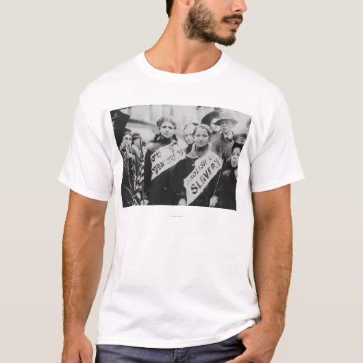 Protest tegen kinderarbeid in de Labourparade T-shirt (Voorkant)