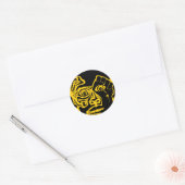 protest tegen liefde ronde sticker (Envelop)