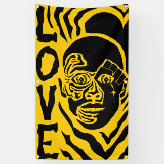 protest tegen liefde spandoek