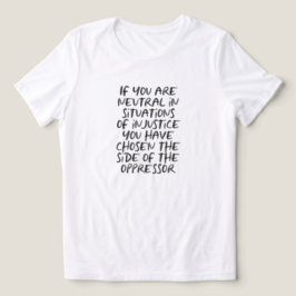 Protest tegen onrechtvaardigheid politieke Mode Tri-Blend Shirt
