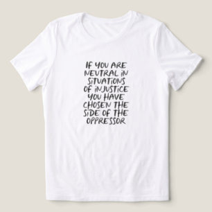 Protest tegen onrechtvaardigheid politieke Mode Tri-Blend Shirt