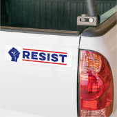 Protest tegen Trump-Bumpersticker weerstaan Bumpersticker (Op Truck)