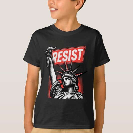 Protest tegen Vrijheidsbeeld Activisme Vrijheid T-shirt (Voorkant)