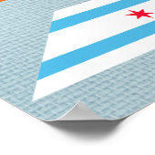 Protest van de Nationale Garde in Chicago Poster (Hoek)