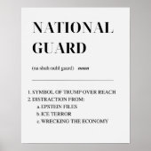 Protest van de Nationale Garde Poster (Voorkant)