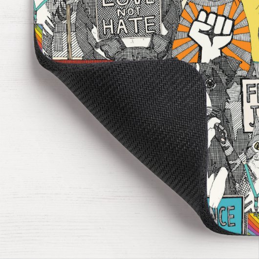 protest van huisdieren muismat (Hoek)