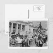 Protest van Race Menging Civil Rights Movement Briefkaart (Voorkant / Achterkant)