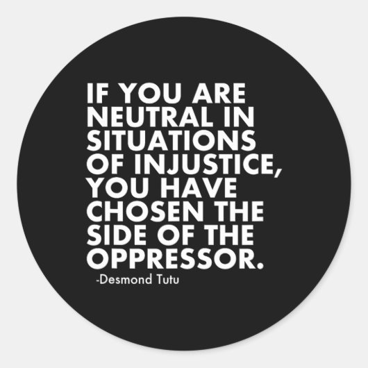 Protest van Trump Ronde Sticker (Voorkant)