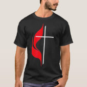 Protestante methodist Flag Christelijke Methodiste T-shirt (Voorkant)