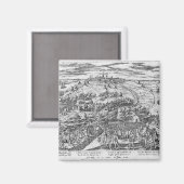 Protestanten in de open omgeving van Antwerpen Magneet (Voorkant / Achterkant)