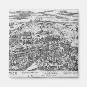 Protestanten in de open omgeving van Antwerpen Magneet