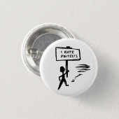 protestbadge ronde button 3,2 cm (Voorkant /achterkant)