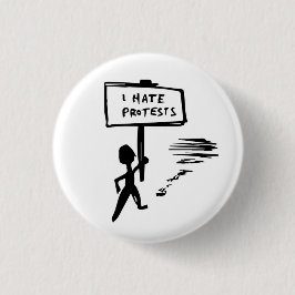 protestbadge ronde button 3,2 cm