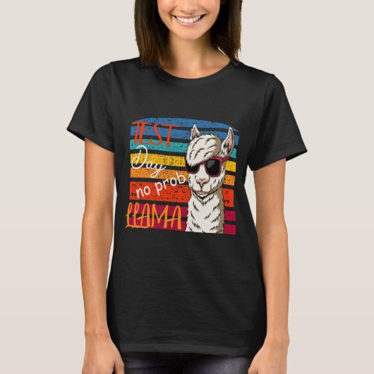 Protestdag geen prob Llama professor Joke T-shirt (Voorkant)