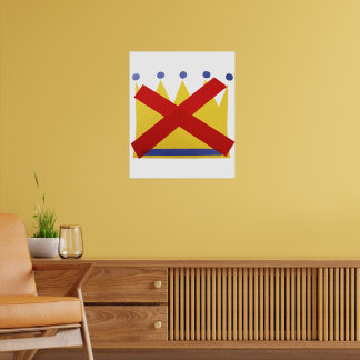 Protesteer Geen Koningen Poster