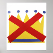 Protesteer Geen Koningen Poster (Voorkant)