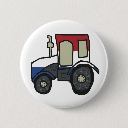 Protesten tegen Nederlandse Boerderij Ronde Button 5,7 Cm (Voorkant)