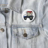 Protesten tegen Nederlandse Boerderij Ronde Button 5,7 Cm (In situ)