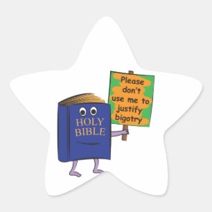 Protesterende Bijbel Ster Sticker