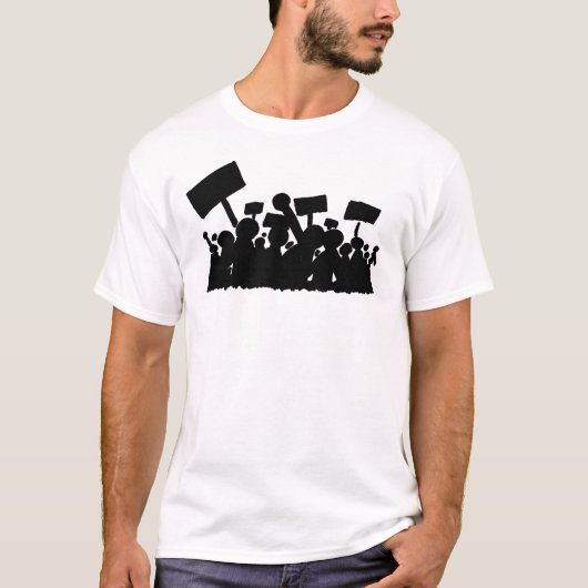 Protestscène T-shirt (Voorkant)