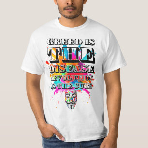 Protestslogan. Anoniem. T-shirt