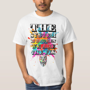 Protestslogan. Anoniem. T-shirt
