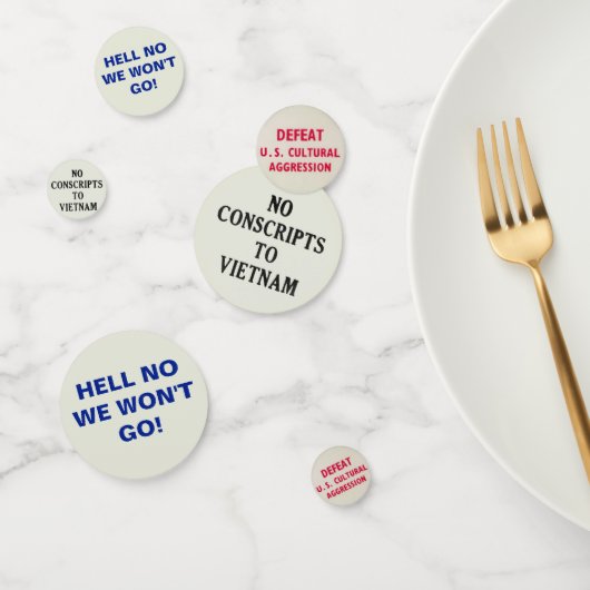 Protestslogans Vietnam Confetti (Groep)