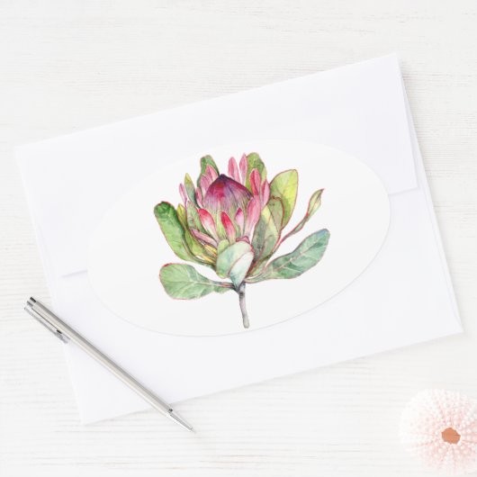 Protheefventiel Ovale Sticker (Envelop)