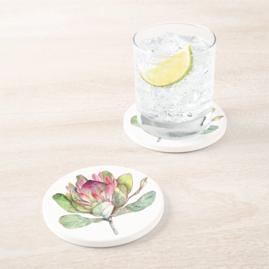 Protheefventiel Zandsteen Onderzetter (Zijkant)