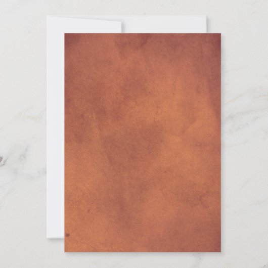 Protheekbloemen pampas sterracotta bruiloft kaart (Achterkant)