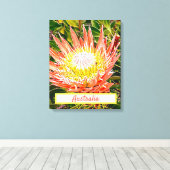 Protheembloem Australische reisdruk Canvas Afdruk (Insitu (Houten vloer))