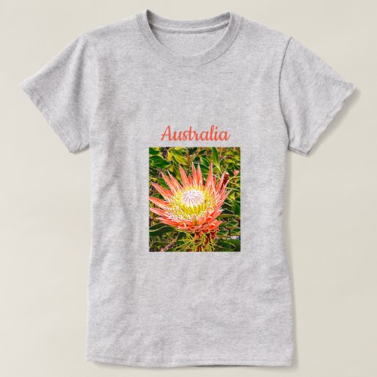 Protheembloem Australische reisdruk T-shirt (Design voorkant)