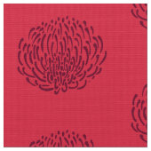 Protheembloemdruk: Rood Stof (Close Up)