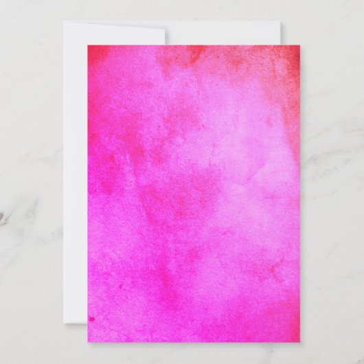 Protheembloemen en parelgrasmagenta bruiloft kaart (Achterkant)