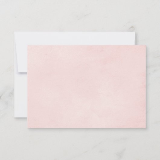 Protheembloemen pampagras en eucalyprus bruiloft RSVP kaartje (Achterkant)