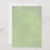 Protheembloemen pampas grasgroen bruiloft kaart (Achterkant)