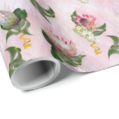 Protheembloemvlokjes met snijblad cadeaupapier (Rol Hoek)