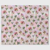 Protheembloemvlokjes met snijblad cadeaupapier (Vlak)