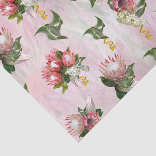 Protheembloemvlokjes met snijblad tissuepapier (Detail)