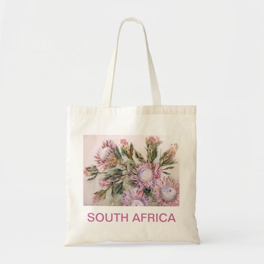 Protheeontwerp met roze letters tote bag (Voorkant)
