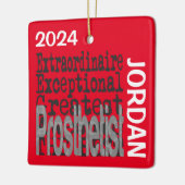 Prothesist Extraordinaire CUSTOM Keramisch Ornament (Links)